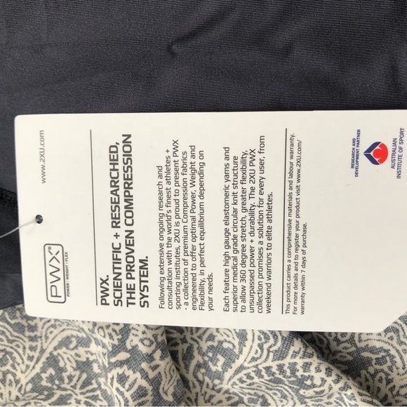 New ZXU compression tights leggings black stripe SMALL - Picture 3 of 9